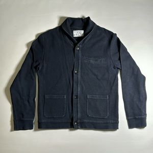 Patrik Ervell Navy Cotton Blend Cardigan - NSF